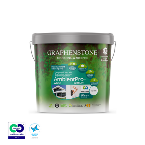 Graphenstone AmbientPro+ Premium (White) | Absorb CO2 #PaintDifferent - Selffix Singapore
